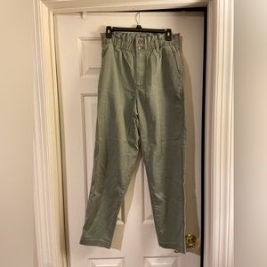 Paper bag waist casual pants